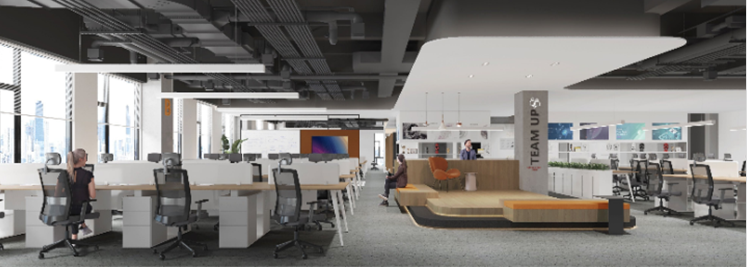 长沙办公室设计 金恒德助力打造办公室空间的流动感